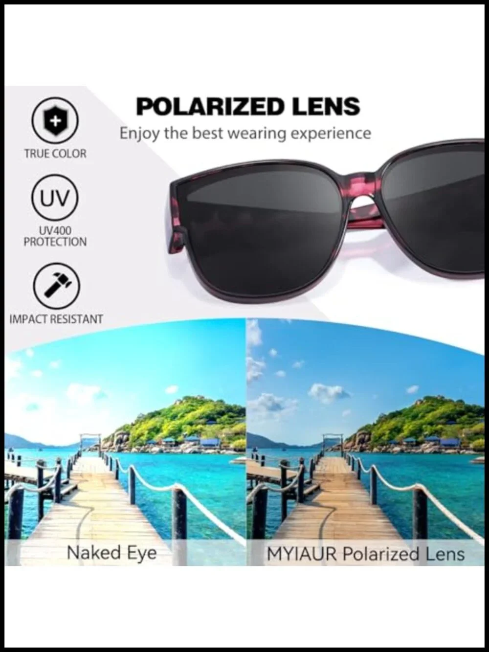 Oversized Fit Over Sunglasses Polarized UV400 Driving Sunglasses